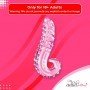 Kiss of Tongue Crystal Glass Dildo Anal Toy GD-002