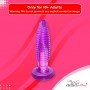Purple Jelly Anal Vibrating Butt Plug With Suction Cup AD-024