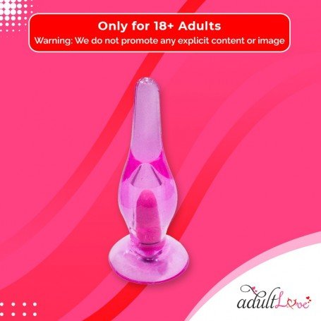 Crystal Anal Vibrating Butt Plug With Suction Cup AD-025
