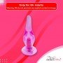 Crystal Anal Vibrating Butt Plug With Suction Cup AD-025