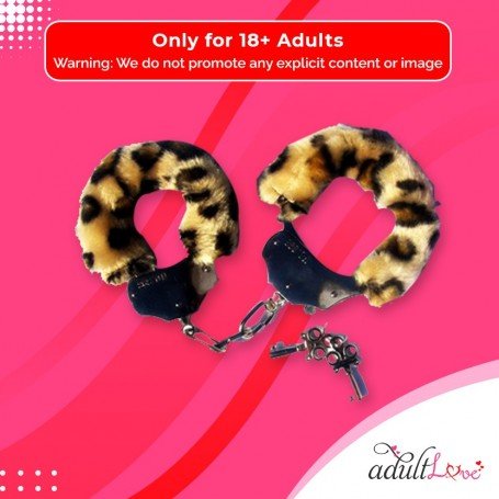 Fetish Fantasy Furry Cuffs in Leopard BDSM-005