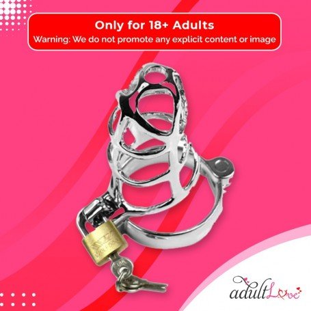 Chastity Steel Lock Device for Men BDSM-010