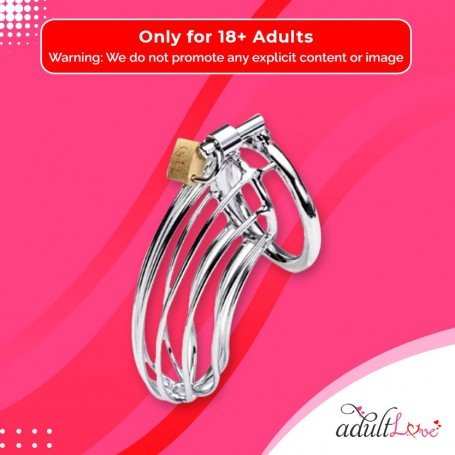 Stainless Steel Iron Wire Male Chastity Lock BDSM-016