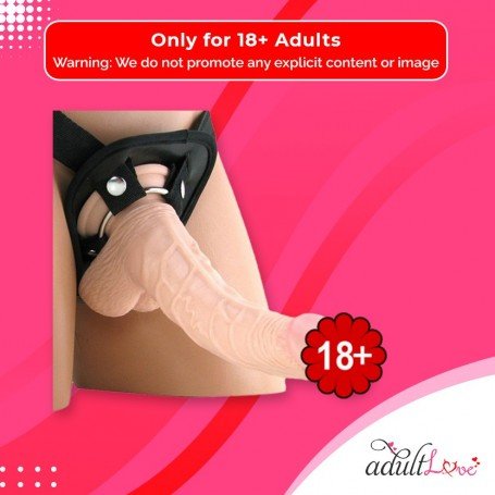 American Whopper 6.5" Dong Vibrating With Harness SO-006