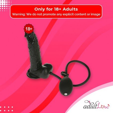 Ultimate Inflatable Realistic Non Vibrator (Natural Feel)-in Black RSNV-011