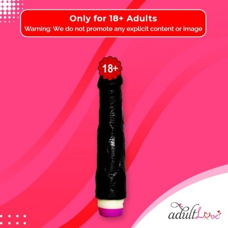Super Natural Black Silicone Realistic Vibrator RSV-011