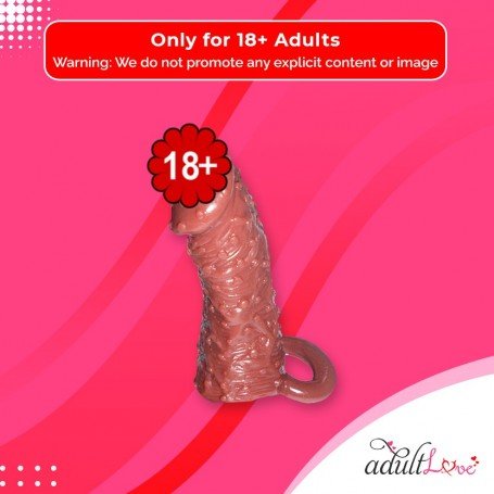 Solid Head Reusable Penis Extension Sleeve chocolate PES-026