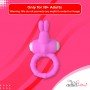 Rabbit Vibrating Penis Ring Blue Lolly CR-018